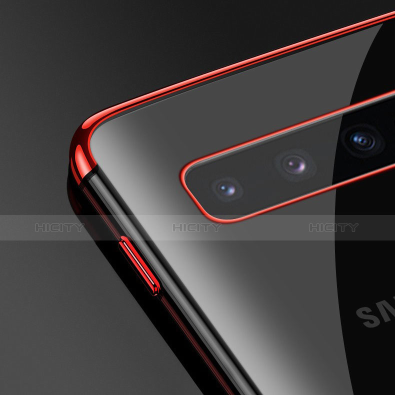 Samsung Galaxy S10 Plus用極薄ソフトケース シリコンケース 耐衝撃 全面保護 クリア透明 S03 サムスン 