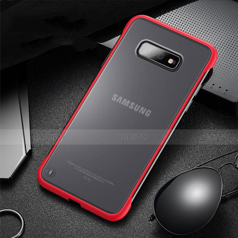 Samsung Galaxy S10e用ハイブリットバンパーケース プラスチック 兼シリコーン カバー R01 サムスン レッド