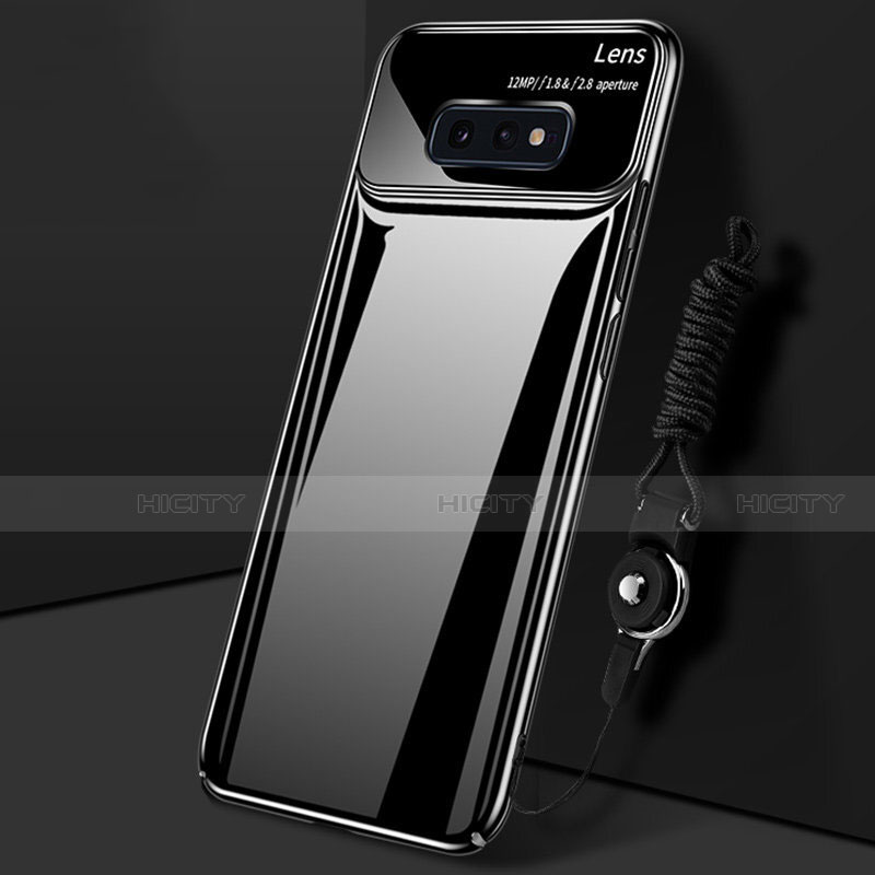Samsung Galaxy S10e用ハードケース プラスチック 質感もマット カバー P02 サムスン ブラック