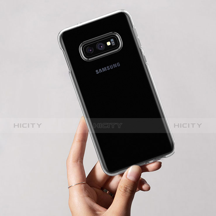 Samsung Galaxy S10e用極薄ソフトケース シリコンケース 耐衝撃 全面保護 クリア透明 カバー サムスン クリア