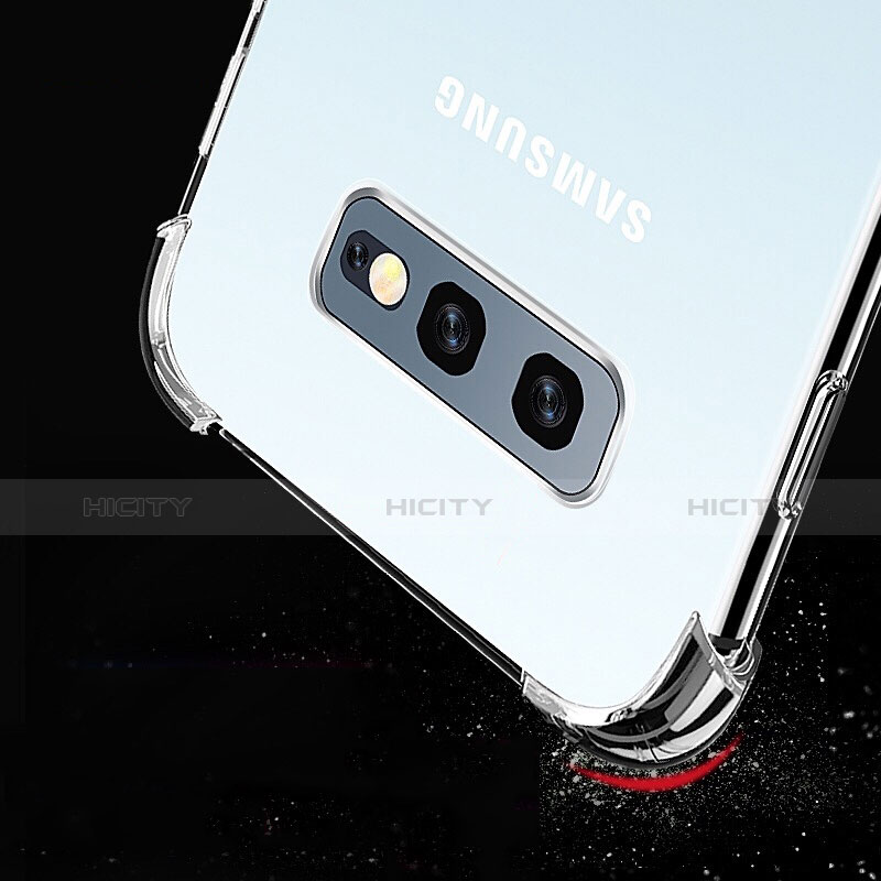 Samsung Galaxy S10e用極薄ソフトケース シリコンケース 耐衝撃 全面保護 クリア透明 T02 サムスン クリア