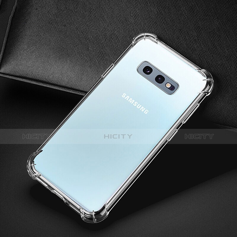 Samsung Galaxy S10e用極薄ソフトケース シリコンケース 耐衝撃 全面保護 クリア透明 T02 サムスン クリア
