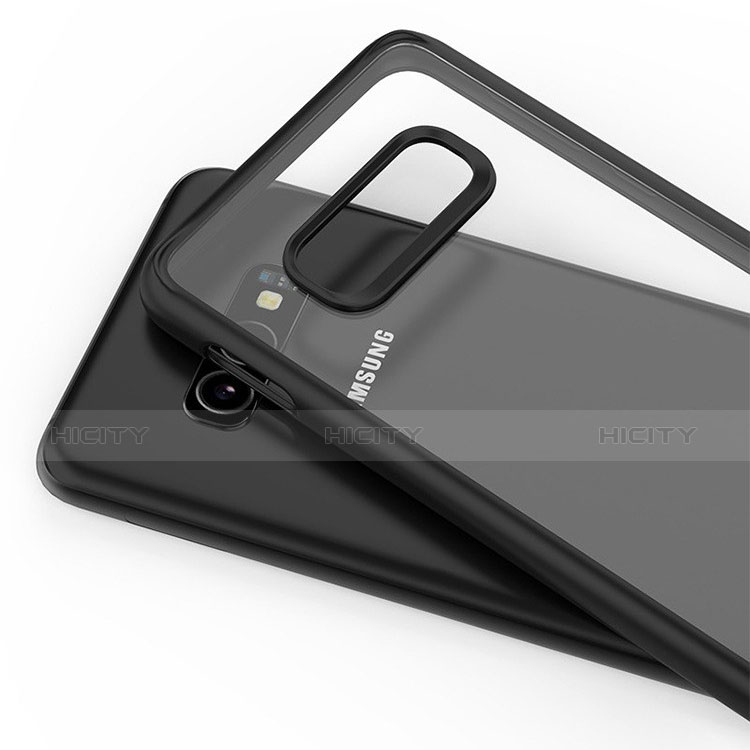 Samsung Galaxy S10e用ハイブリットバンパーケース クリア透明 プラスチック 鏡面 カバー S01 サムスン 