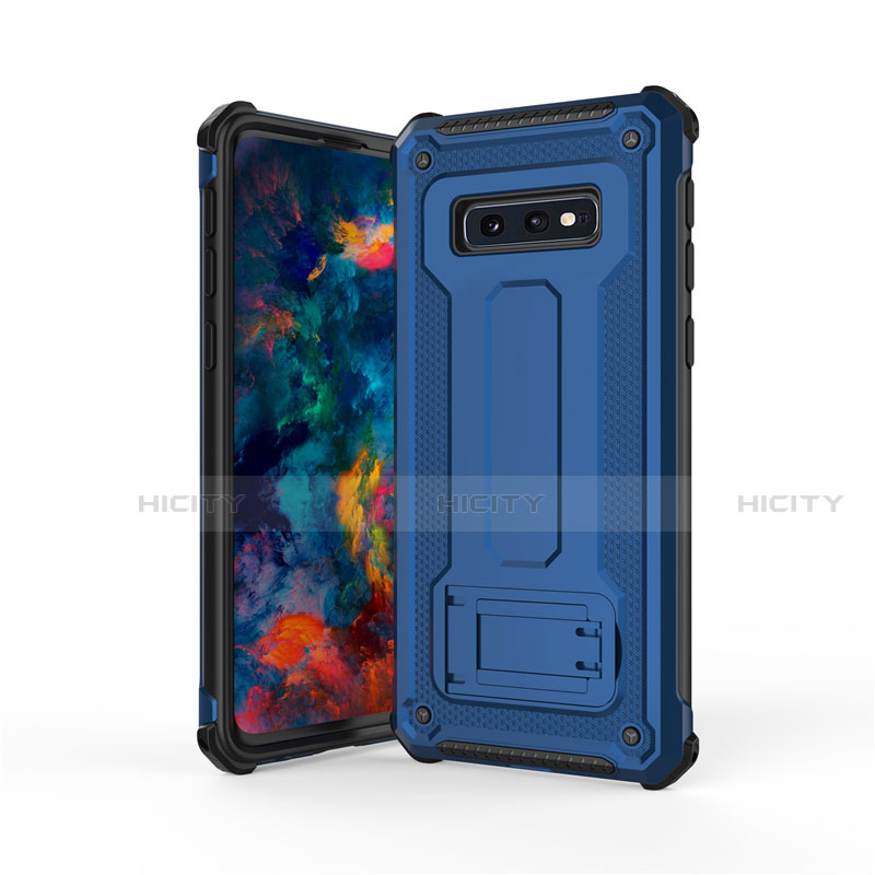 Samsung Galaxy S10e用ハイブリットバンパーケース スタンド プラスチック 兼シリコーン カバー T01 サムスン 