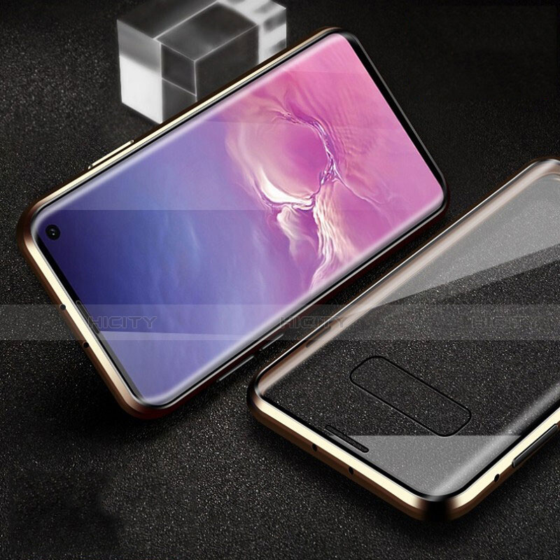 Samsung Galaxy S10e用ケース 高級感 手触り良い アルミメタル 製の金属製 360度 フルカバーバンパー 鏡面 カバー T04 サムスン 