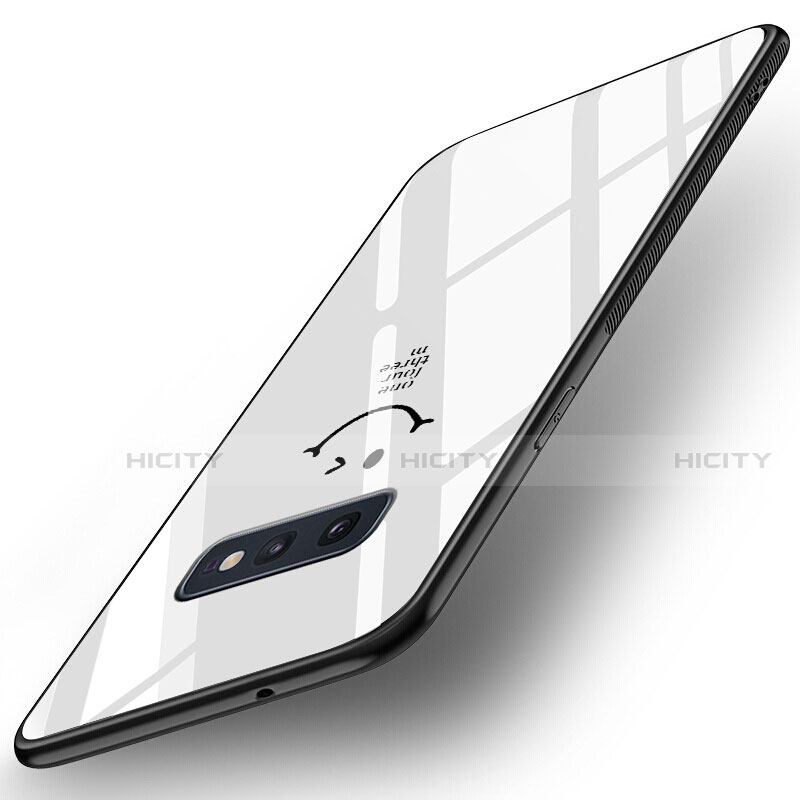 Samsung Galaxy S10e用ハイブリットバンパーケース プラスチック パターン 鏡面 カバー S01 サムスン 