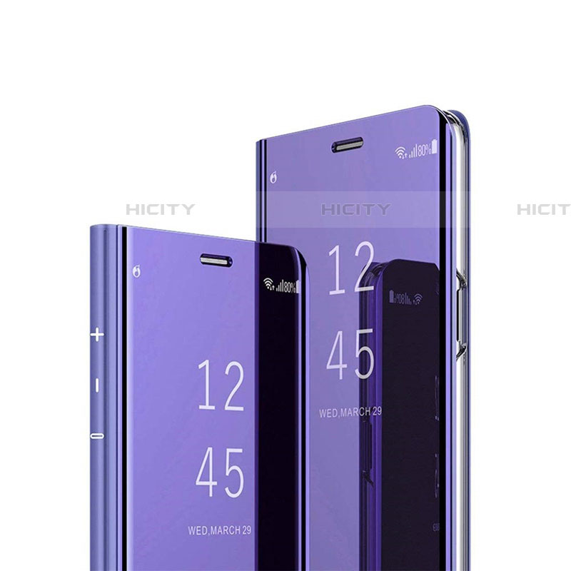Samsung Galaxy S20 5G用手帳型 レザーケース スタンド 鏡面 カバー M02 サムスン パープル