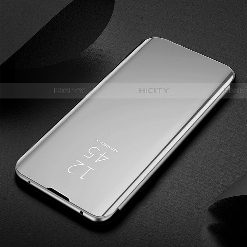 Samsung Galaxy S20 5G用手帳型 レザーケース スタンド 鏡面 カバー M03 サムスン シルバー