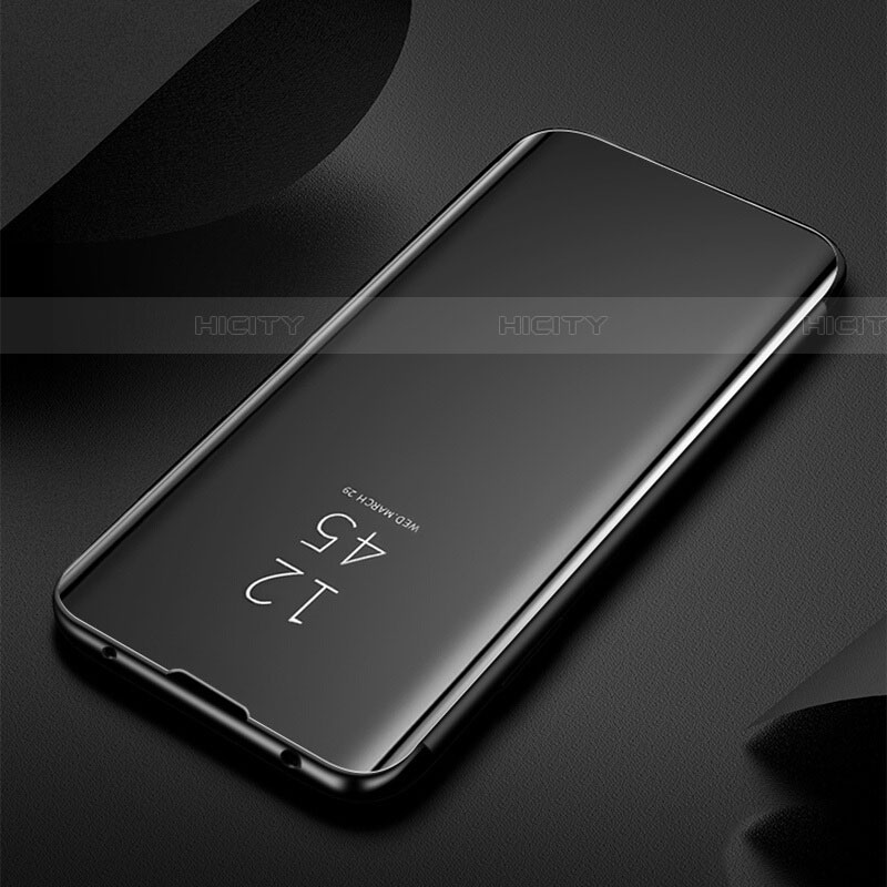 Samsung Galaxy S20 5G用手帳型 レザーケース スタンド 鏡面 カバー M03 サムスン ブラック