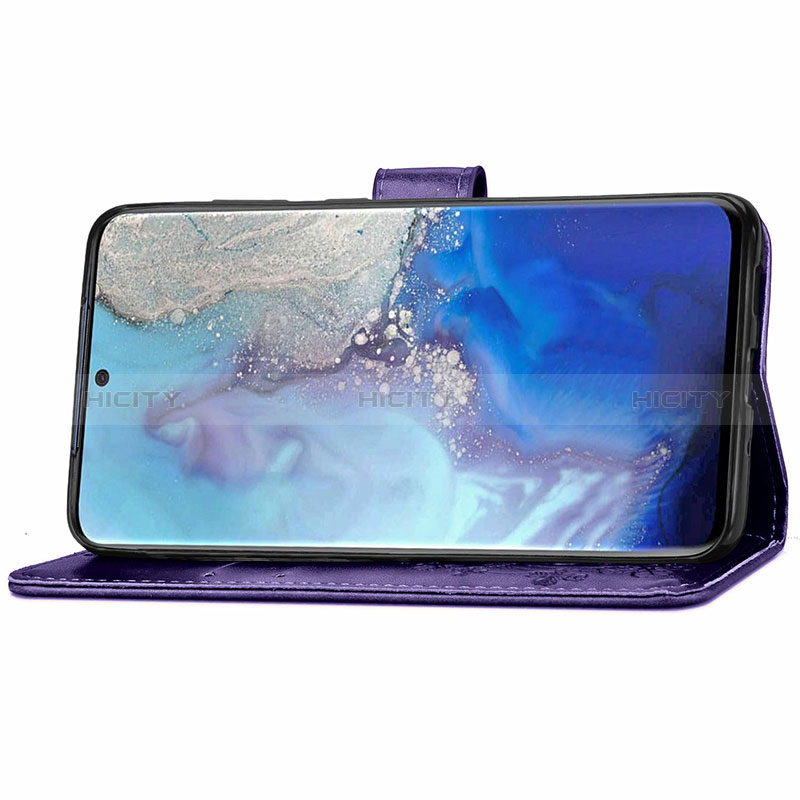 Samsung Galaxy S20 5G用手帳型 レザーケース スタンド 花 カバー サムスン 