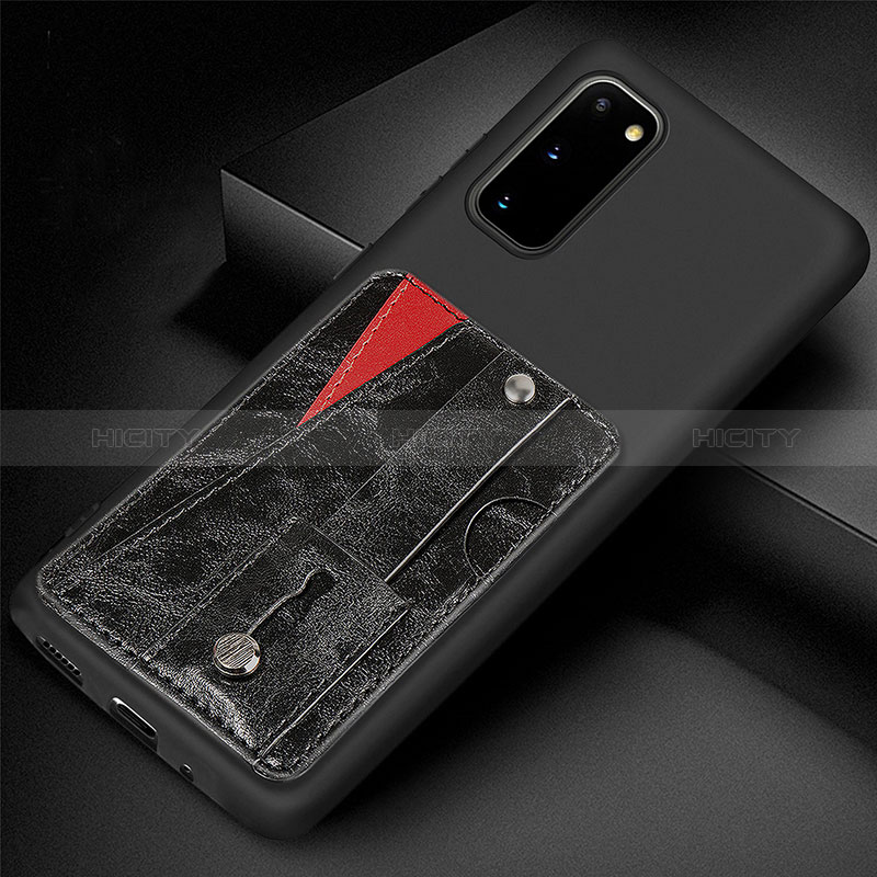 Samsung Galaxy S20 5G用極薄ソフトケース シリコンケース 耐衝撃 全面保護 マグネット式 バンパー S08D サムスン