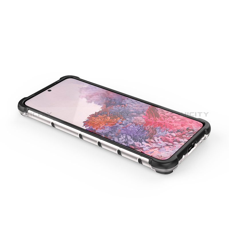 Samsung Galaxy S20 5G用360度 フルカバー ハイブリットバンパーケース クリア透明 プラスチック カバー AM2 サムスン 