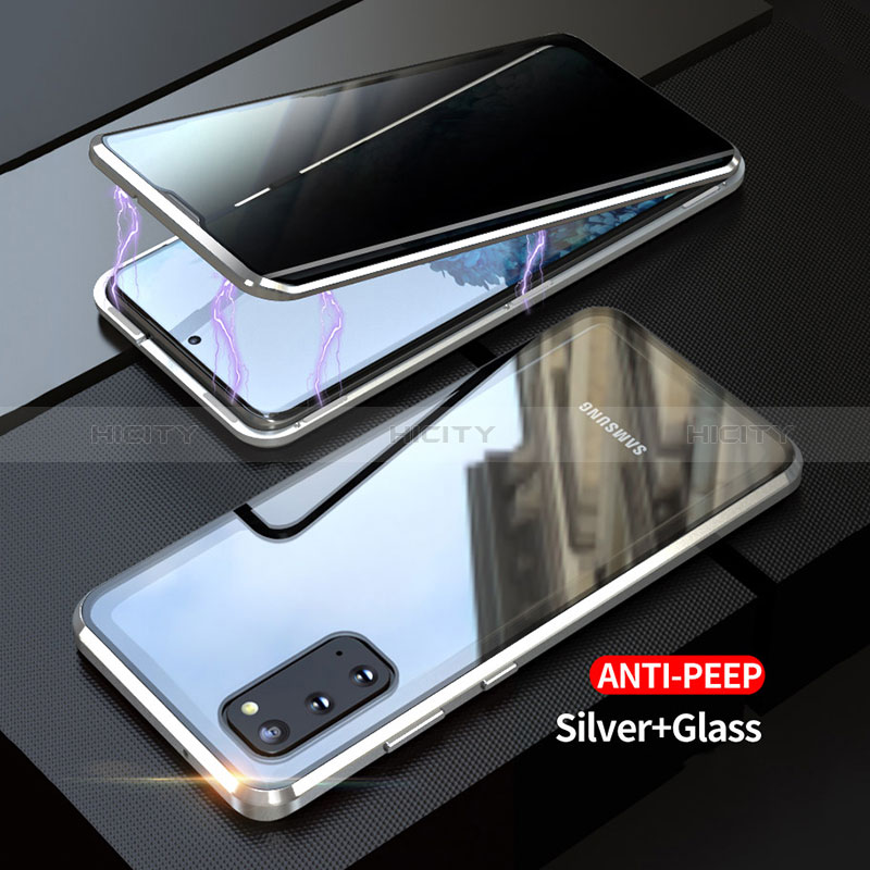 Samsung Galaxy S20 5G用ケース 高級感 手触り良い アルミメタル 製の金属製 360度 フルカバーバンパー 鏡面 カバー LK1 サムスン 