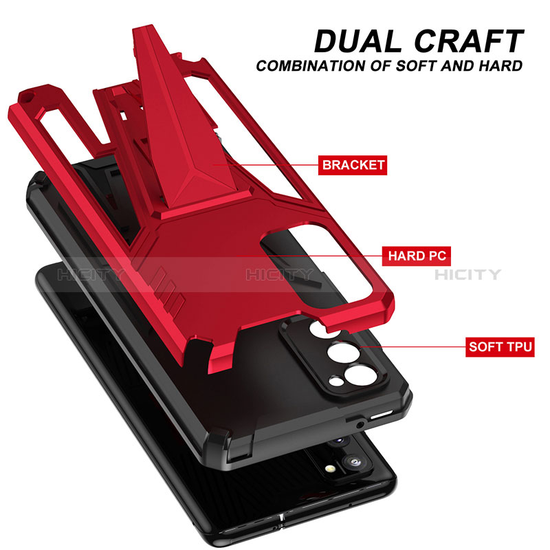 Samsung Galaxy S20 5G用ハイブリットバンパーケース スタンド プラスチック 兼シリコーン カバー MQ1 サムスン 