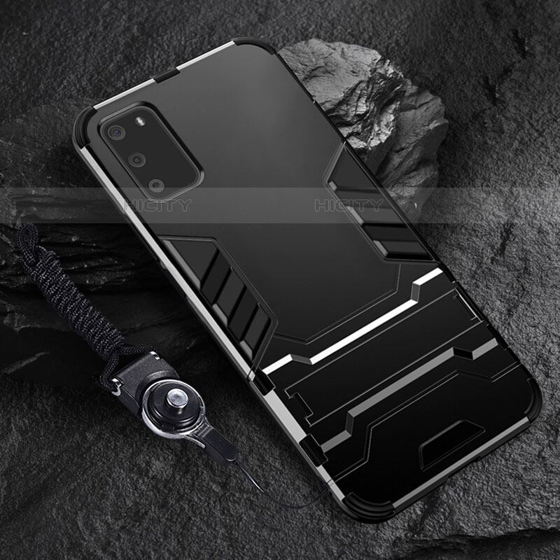 Samsung Galaxy S20 5G用ハイブリットバンパーケース スタンド プラスチック 兼シリコーン カバー R01 サムスン 