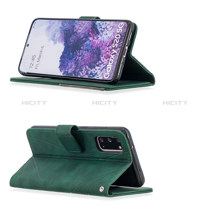 Samsung Galaxy S20 5G用手帳型 レザーケース スタンド カバー B08F サムスン 