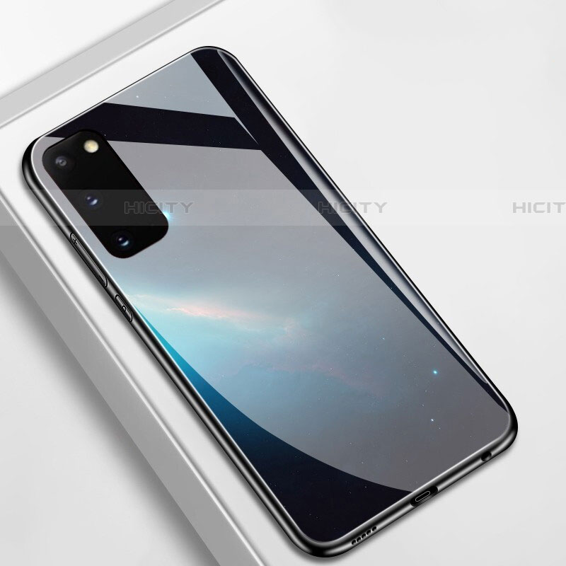 Samsung Galaxy S20用ハイブリットバンパーケース プラスチック パターン 鏡面 カバー M01 サムスン 