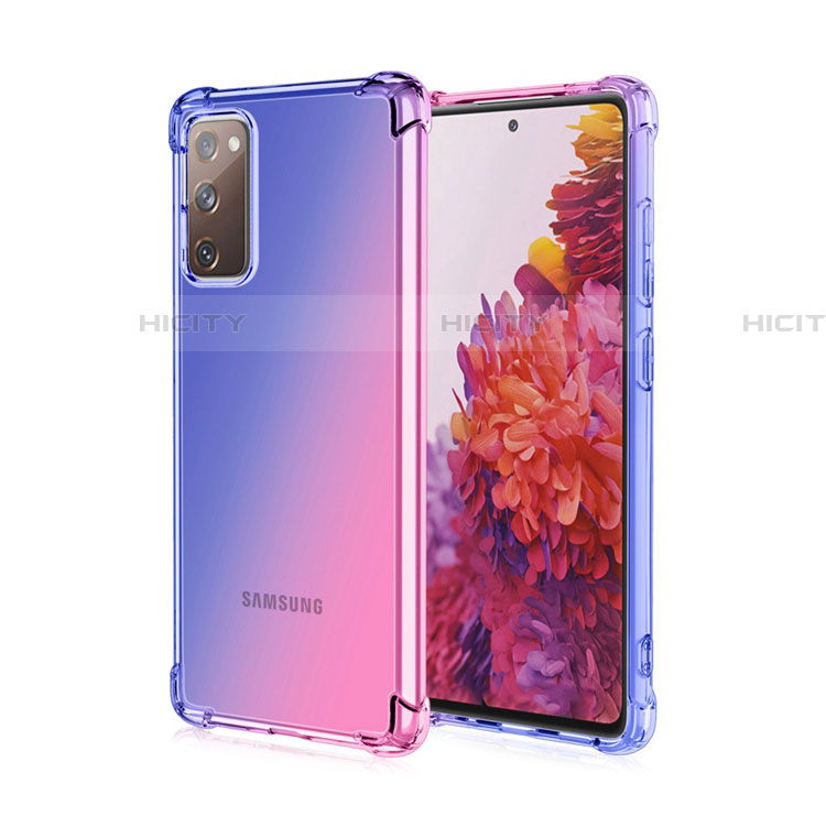 Samsung Galaxy S20 FE (2022) 5G用極薄ソフトケース グラデーション 勾配色 クリア透明 G01 サムスン ネイビー