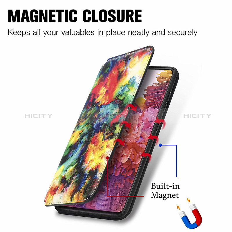 Samsung Galaxy S20 FE (2022) 5G用手帳型 レザーケース スタンド パターン カバー S02D サムスン 