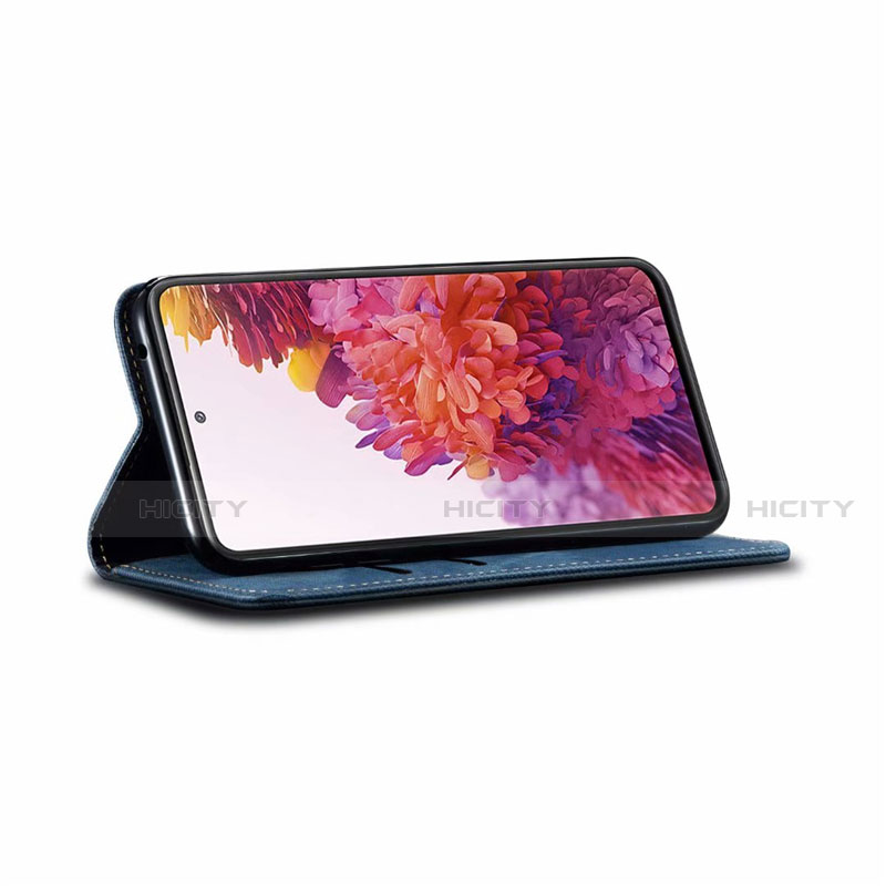 Samsung Galaxy S20 FE (2022) 5G用手帳型 布 スタンド サムスン 
