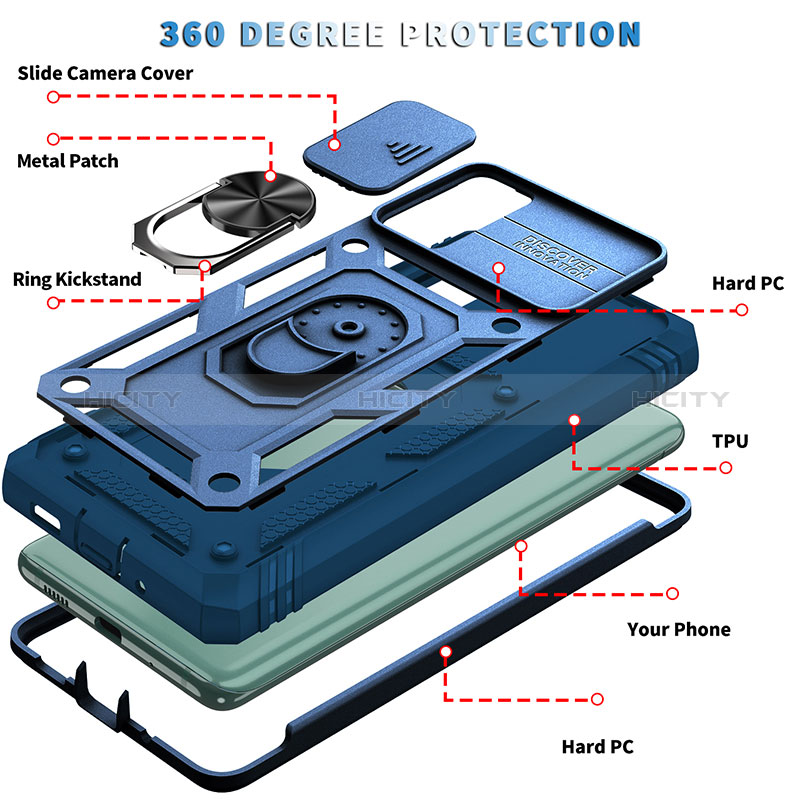 Samsung Galaxy S20 FE (2022) 5G用ハイブリットバンパーケース プラスチック アンド指輪 マグネット式 MQ5 サムスン 