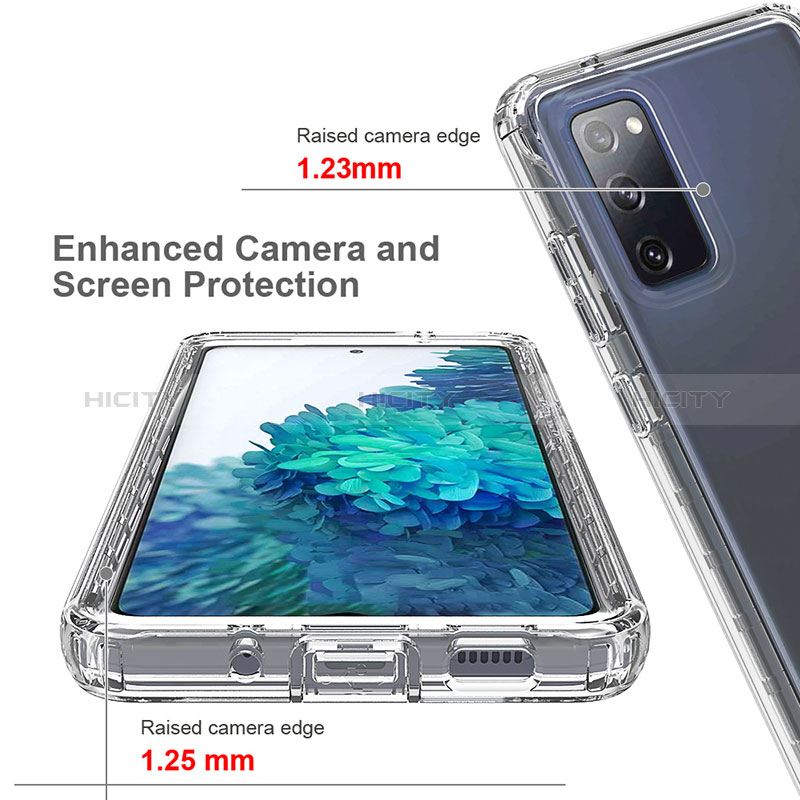 Samsung Galaxy S20 FE (2022) 5G用前面と背面 360度 フルカバー 極薄ソフトケース シリコンケース 耐衝撃 全面保護 バンパー 勾配色 透明 サムスン 