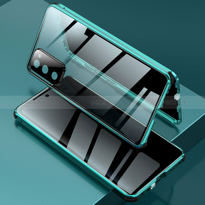 Samsung Galaxy S20 FE (2022) 5G用ケース 高級感 手触り良い アルミメタル 製の金属製 360度 フルカバーバンパー 鏡面 カバー サムスン 