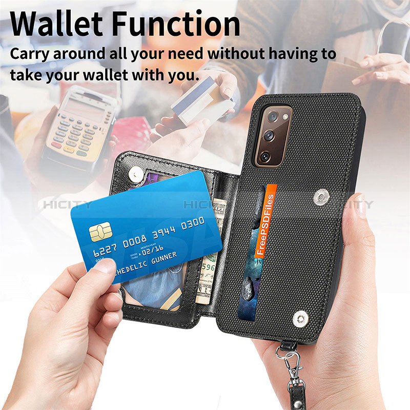 Samsung Galaxy S20 FE (2022) 5G用極薄ソフトケース シリコンケース 耐衝撃 全面保護 マグネット式 バンパー S08D サムスン 