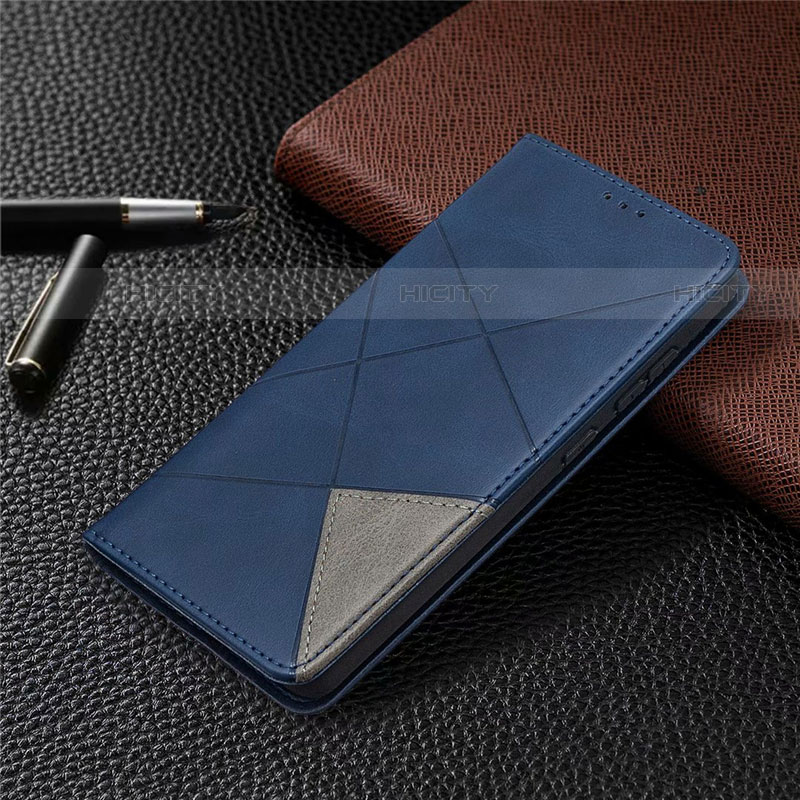 Samsung Galaxy S20 FE 5G用手帳型 レザーケース スタンド カバー サムスン ネイビー
