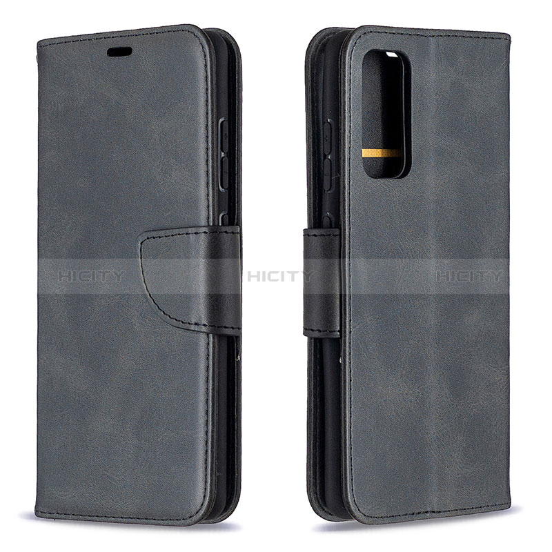 Samsung Galaxy S20 FE 5G用手帳型 レザーケース スタンド カバー B04F サムスン ブラック