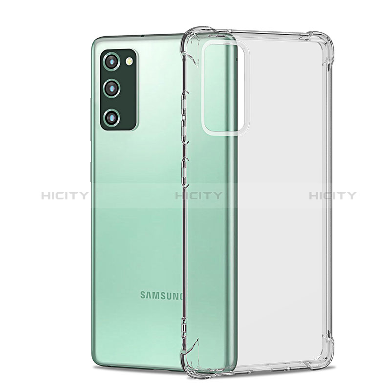 Samsung Galaxy S20 FE 5G用極薄ソフトケース シリコンケース 耐衝撃 全面保護 クリア透明 T04 サムスン クリア