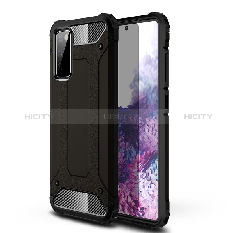 Samsung Galaxy S20 FE 5G用ハイブリットバンパーケース プラスチック 兼シリコーン カバー WL1 サムスン ブラック