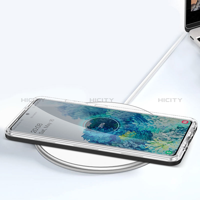 Samsung Galaxy S20 FE 5G用ハイブリットバンパーケース クリア透明 プラスチック 鏡面 カバー MQ1 サムスン 