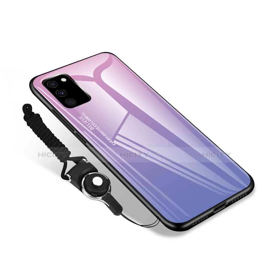 Samsung Galaxy S20 Lite 5G用ハイブリットバンパーケース プラスチック 鏡面 カバー M01 サムスン ピンク