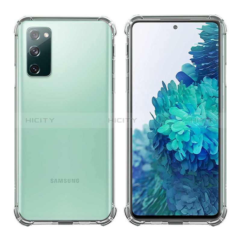Samsung Galaxy S20 Lite 5G用極薄ソフトケース シリコンケース 耐衝撃 全面保護 クリア透明 T02 サムスン クリア