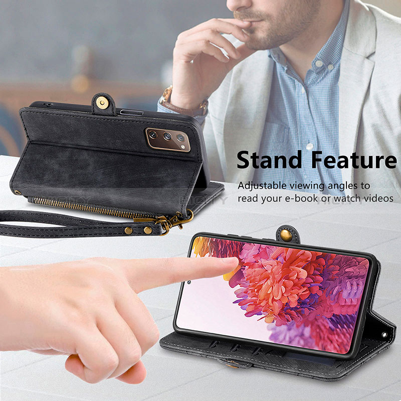 Samsung Galaxy S20 Lite 5G用手帳型 レザーケース スタンド カバー S18D サムスン 