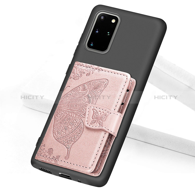 Samsung Galaxy S20 Plus 5G用極薄ソフトケース シリコンケース 耐衝撃 全面保護 マグネット式 バンパー S11D サムスン ピンク