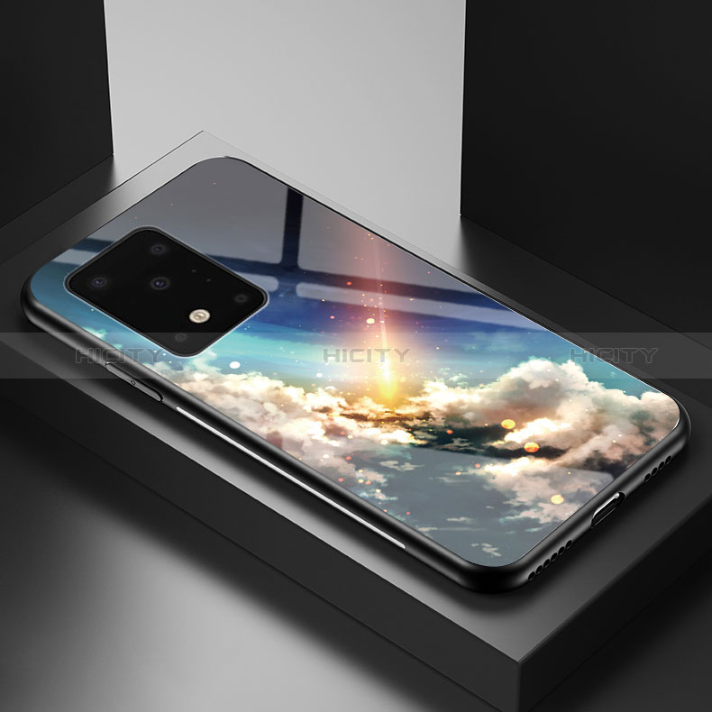 Samsung Galaxy S20 Plus 5G用ハイブリットバンパーケース プラスチック パターン 鏡面 カバー LS1 サムスン マルチカラー