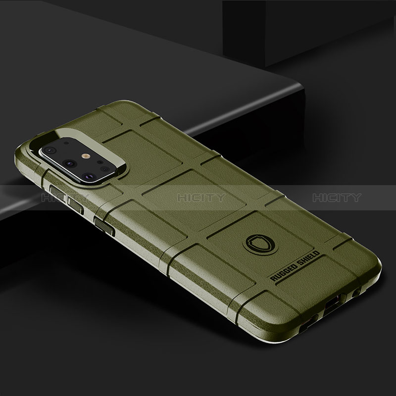 Samsung Galaxy S20 Plus 5G用360度 フルカバー極薄ソフトケース シリコンケース 耐衝撃 全面保護 バンパー J01S サムスン グリーン