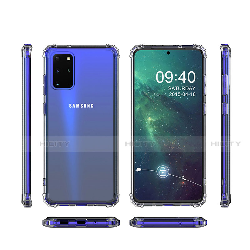 Samsung Galaxy S20 Plus 5G用極薄ソフトケース シリコンケース 耐衝撃 全面保護 クリア透明 カバー サムスン クリア