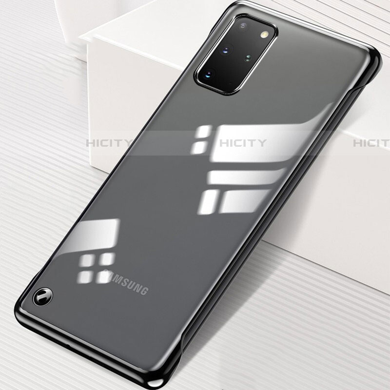 Samsung Galaxy S20 Plus 5G用ハードカバー クリスタル クリア透明 S01 サムスン ブラック