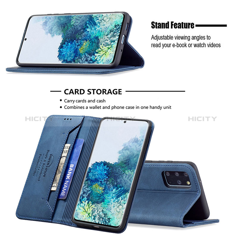 Samsung Galaxy S20 Plus 5G用手帳型 レザーケース スタンド カバー B15F サムスン 