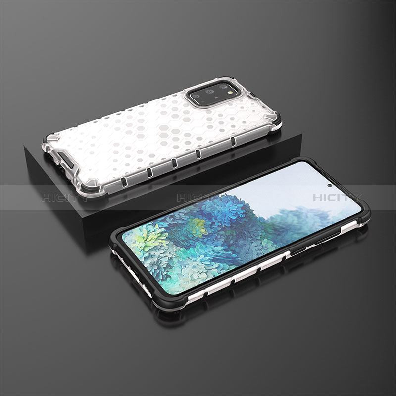 Samsung Galaxy S20 Plus 5G用360度 フルカバー ハイブリットバンパーケース クリア透明 プラスチック カバー AM2 サムスン 