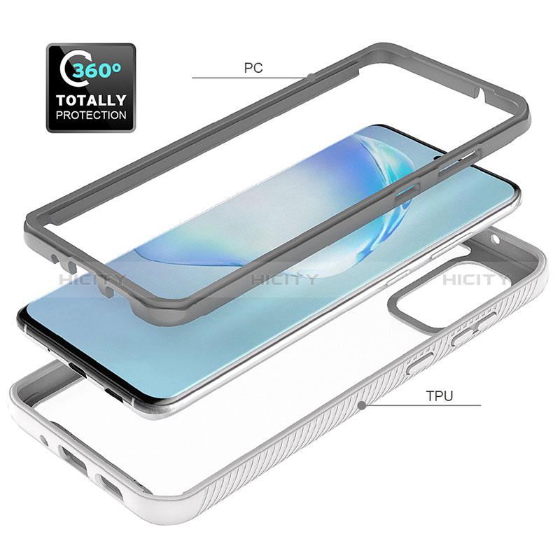 Samsung Galaxy S20 Plus 5G用360度 フルカバー ハイブリットバンパーケース クリア透明 プラスチック カバー ZJ1 サムスン 