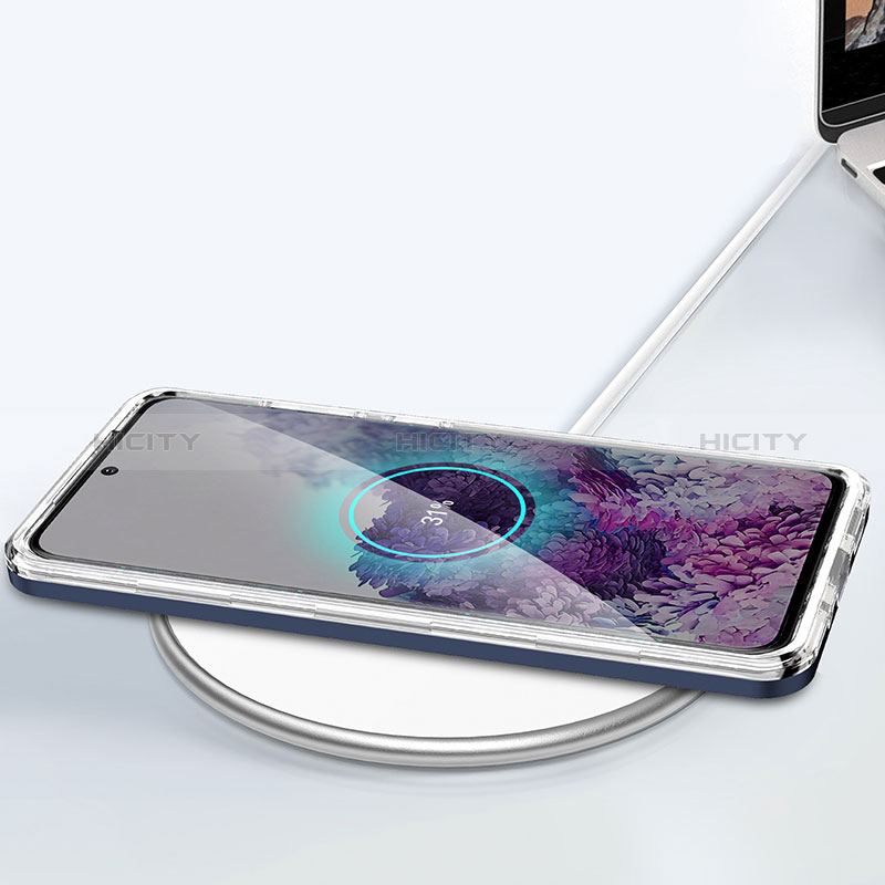 Samsung Galaxy S20 Plus 5G用ハイブリットバンパーケース クリア透明 プラスチック 鏡面 カバー MQ1 サムスン 