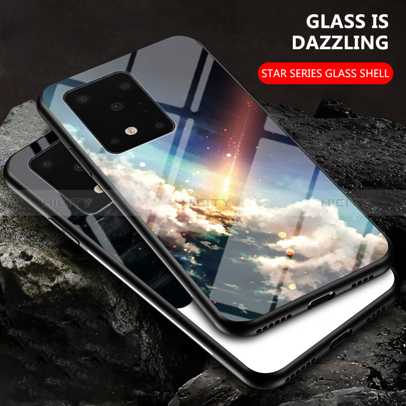 Samsung Galaxy S20 Plus 5G用ハイブリットバンパーケース プラスチック パターン 鏡面 カバー LS1 サムスン 