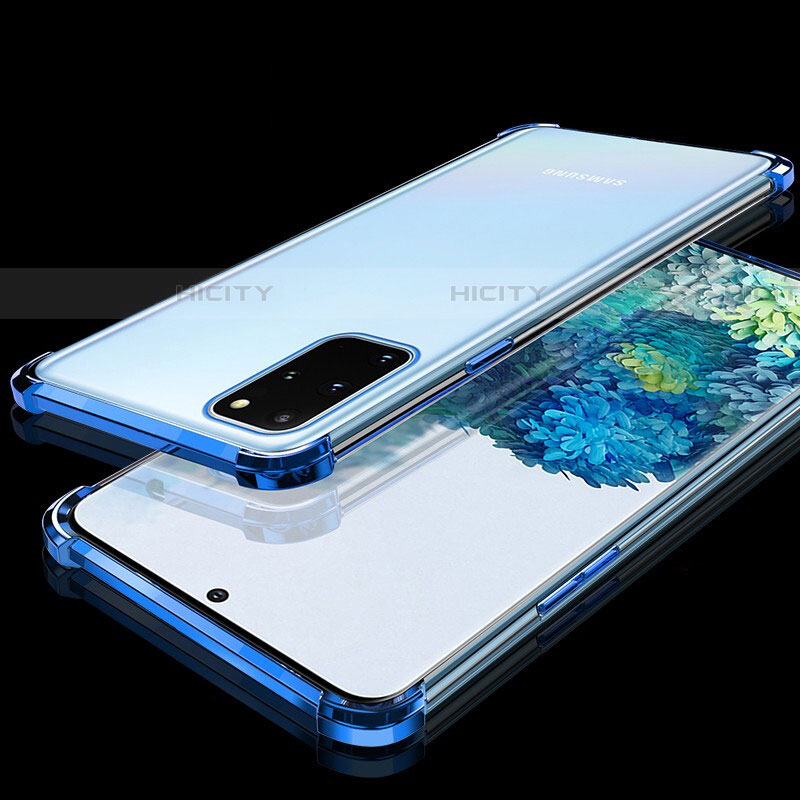 Samsung Galaxy S20 Plus 5G用極薄ソフトケース シリコンケース 耐衝撃 全面保護 透明 S02 サムスン 