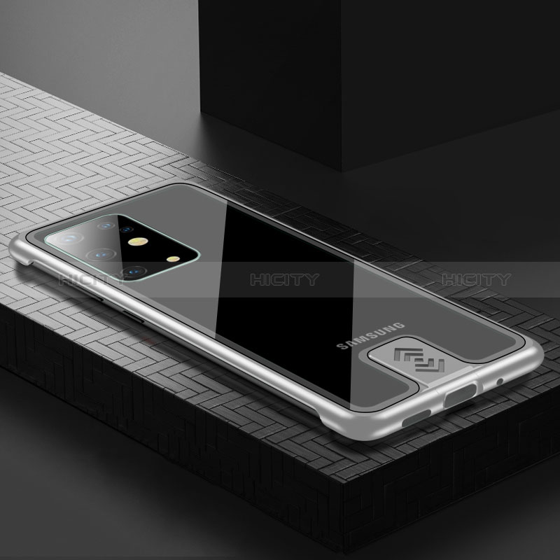 Samsung Galaxy S20 Plus用ケース 高級感 手触り良い アルミメタル 製の金属製 カバー サムスン シルバー