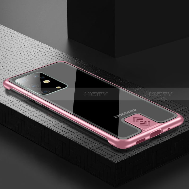 Samsung Galaxy S20 Plus用ケース 高級感 手触り良い アルミメタル 製の金属製 カバー サムスン ローズゴールド