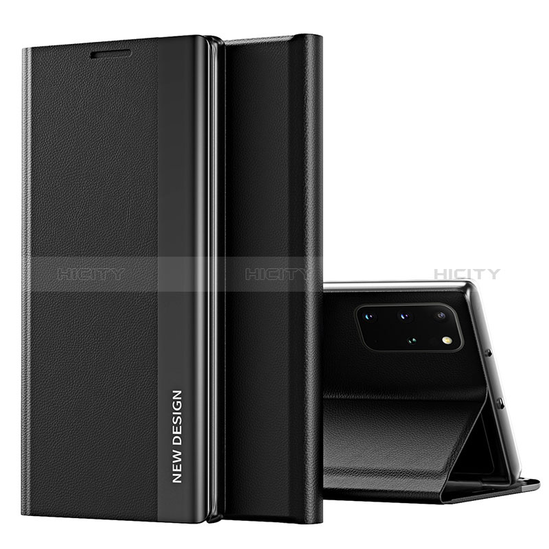 Samsung Galaxy S20 Plus用手帳型 レザーケース スタンド カバー QH1 サムスン ブラック